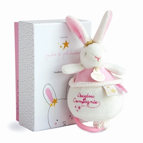 Doudou et Compagnie Lapin DC3519 Musical Box Pink