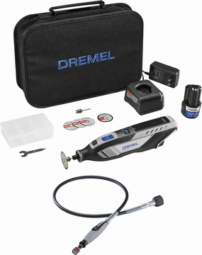 Dremel 8250 Cordless Brushless Rotary Tool Kit and 225 Flex Shaft Rotary Tool Attachment