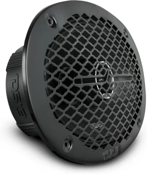 DS18 PRO-ZT Pro Audio Coaxial Midrange Speakers with Built-in Bullet Tweeter, 4-Ohms, Water Resistant - Black Metal Mesh Grill Included (1 Speaker) (6x9 inches)