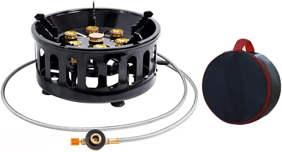 Efficient 19800W Camping Stove with Foldable Design and Rotary Fire Control for Easy Use