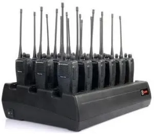 Eighteen Bay Rapid Desk Charger for Standard FNB-V134LI-UNI Rechargeable Two Way Radio