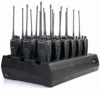 Eighteen Bay Rapid Desk Charger for Kenwood KNB-25L Rechargeable Two Way Radio