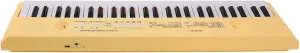 Electronic Piano Keyboard, Rounded Edges Kids Electronic Piano Durable 54 Key Dual Power Supply for Boys (Yellow)