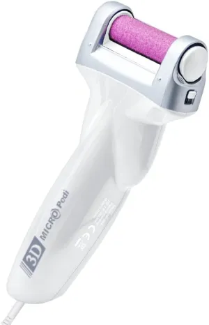 Emjoi Micro-Pedi 3D POWER Callus Remover with Xtreme Coarse Soft & Flexible Roller (Most Powerful & Corded)