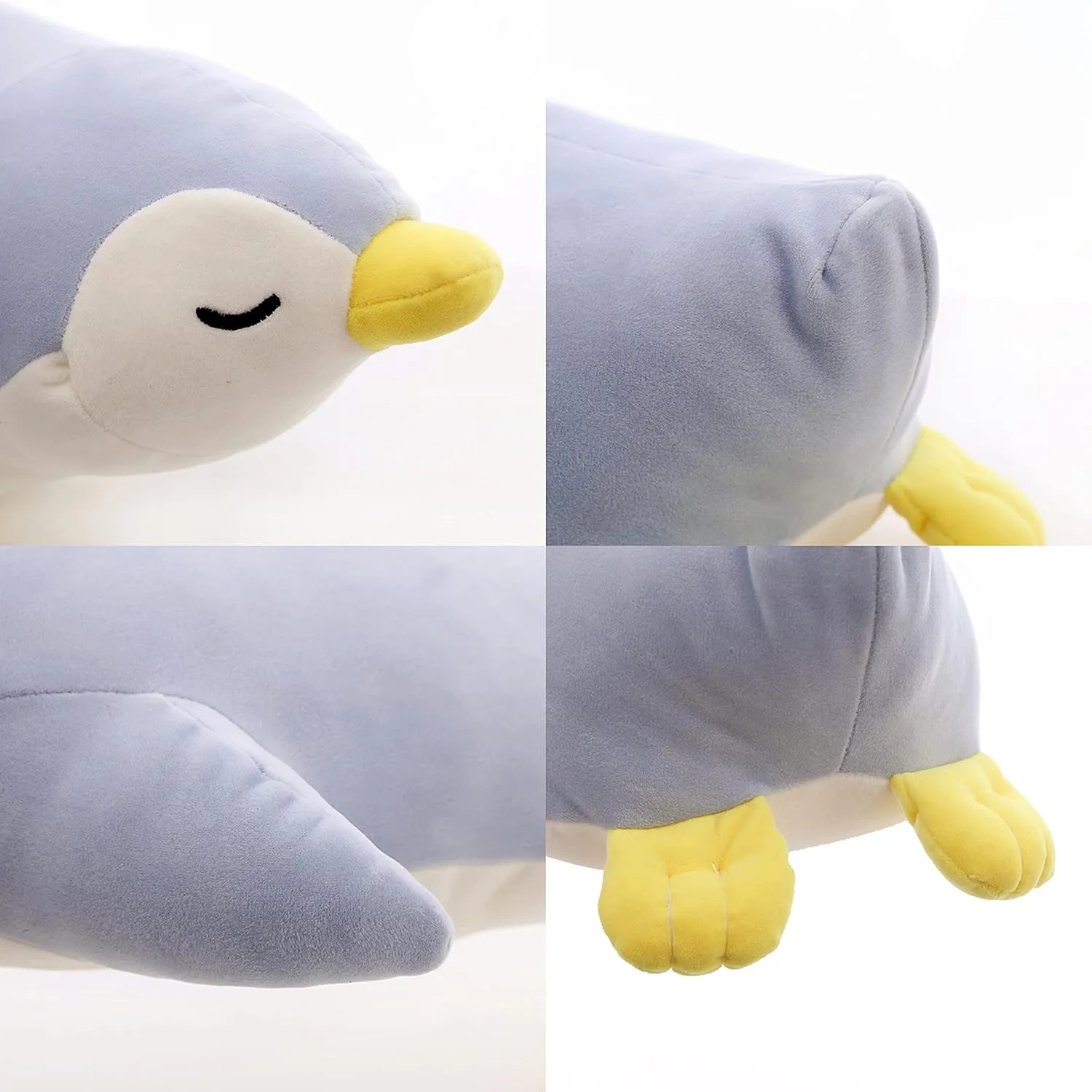 Emperor Penguin Stuffed Animals Cute Penguin Plush Doll Toys for Kids Plushies Penguin Stuffed Hugging Pillow Penguin Plush Throw Pillow Gift for Kids or Lovers (Blue, Big Penguin - 19.6 inch)