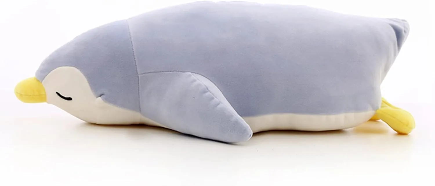 Emperor Penguin Stuffed Animals Cute Penguin Plush Doll Toys for Kids Plushies Penguin Stuffed Hugging Pillow Penguin Plush Throw Pillow Gift for Kids or Lovers (Blue, Big Penguin - 19.6 inch)