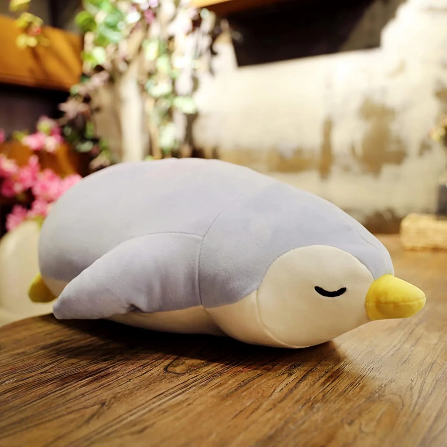 Emperor Penguin Stuffed Animals Cute Penguin Plush Doll Toys for Kids Plushies Penguin Stuffed Hugging Pillow Penguin Plush Throw Pillow Gift for Kids or Lovers (Blue, Big Penguin - 19.6 inch)