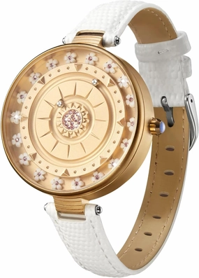 EUTOUR Magnetic Watches for Women 40MM Diamond Quartz Watch with Japanese Movement 3ATM and 14MM Leather Band Gift Idea for Women Unique Wrist Analog Magnet Watch for Ladies