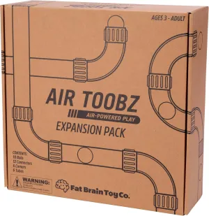 Fat Brain Toys Air Toobz Expansion Pack - Air-Powered STEM Building Toy for Kids & Teens, Kids Building Toys, STEM Toys for 3  Year Old