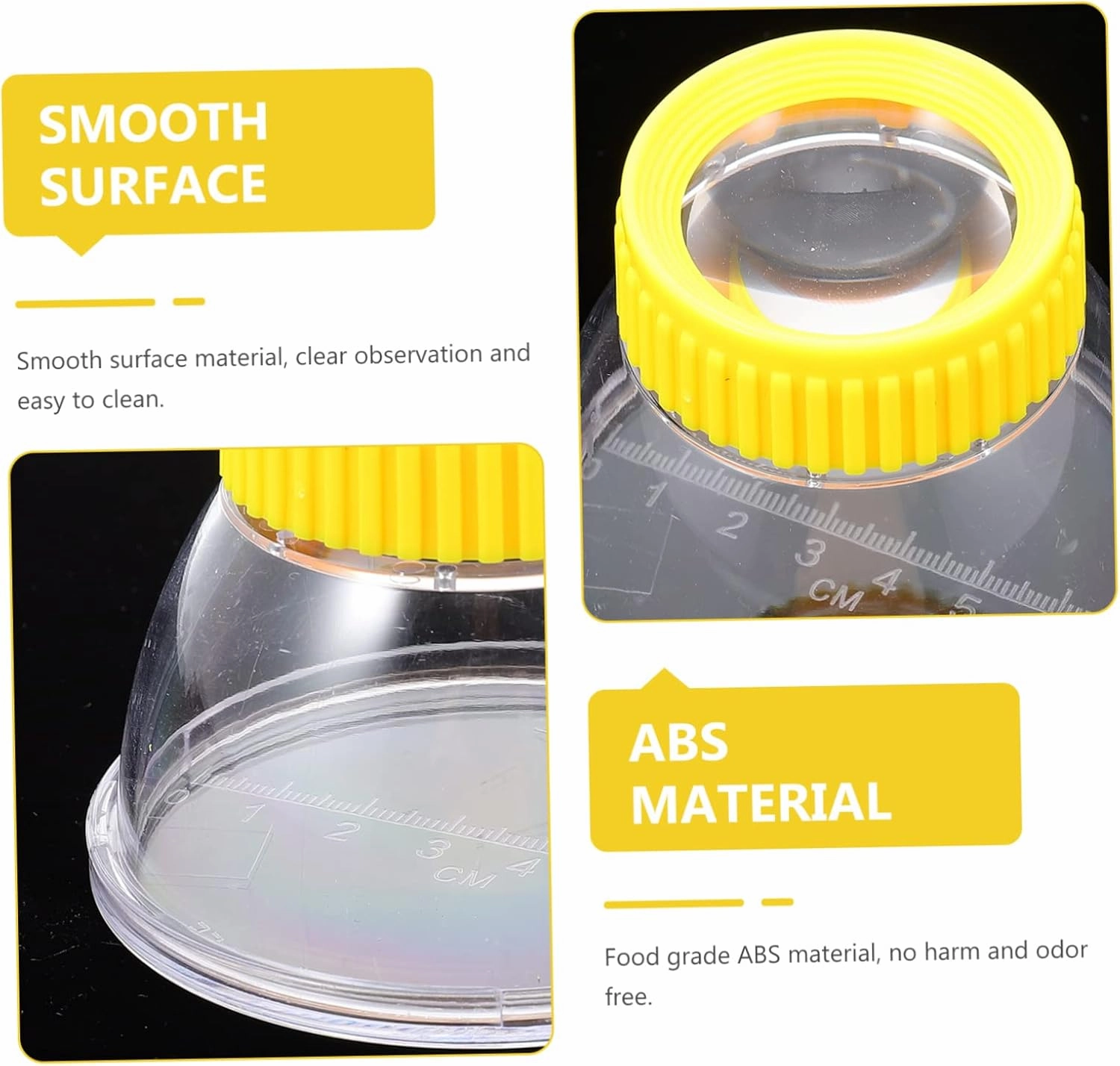 FAVOMOTO 4pcs Insect Observation Box Science Exploration Kit for Boys and Girls Compact Lightweight Insect Viewer for