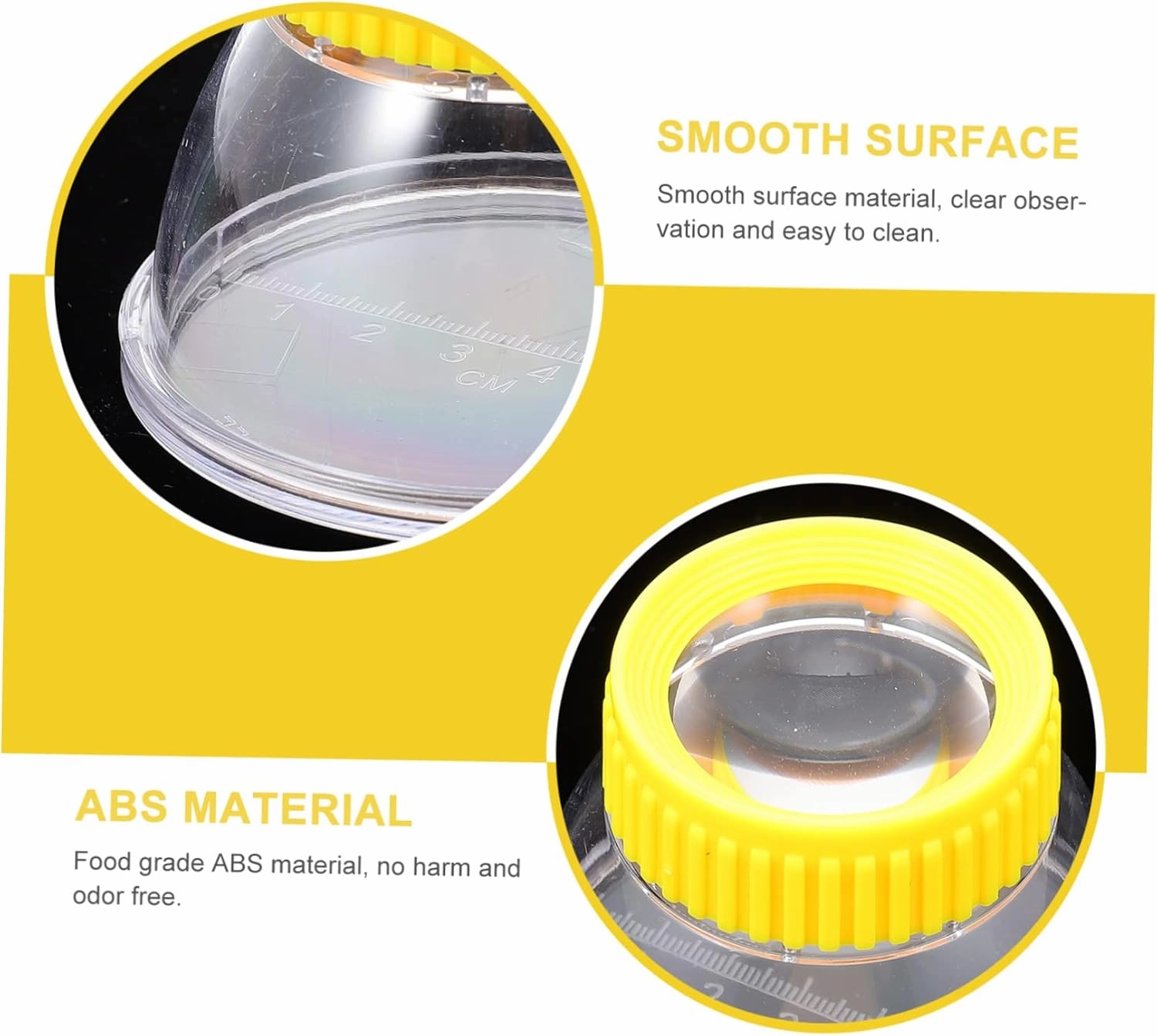 FAVOMOTO 4pcs Insect Observation Box Science Exploration Kit for Boys and Girls Compact Lightweight Insect Viewer for