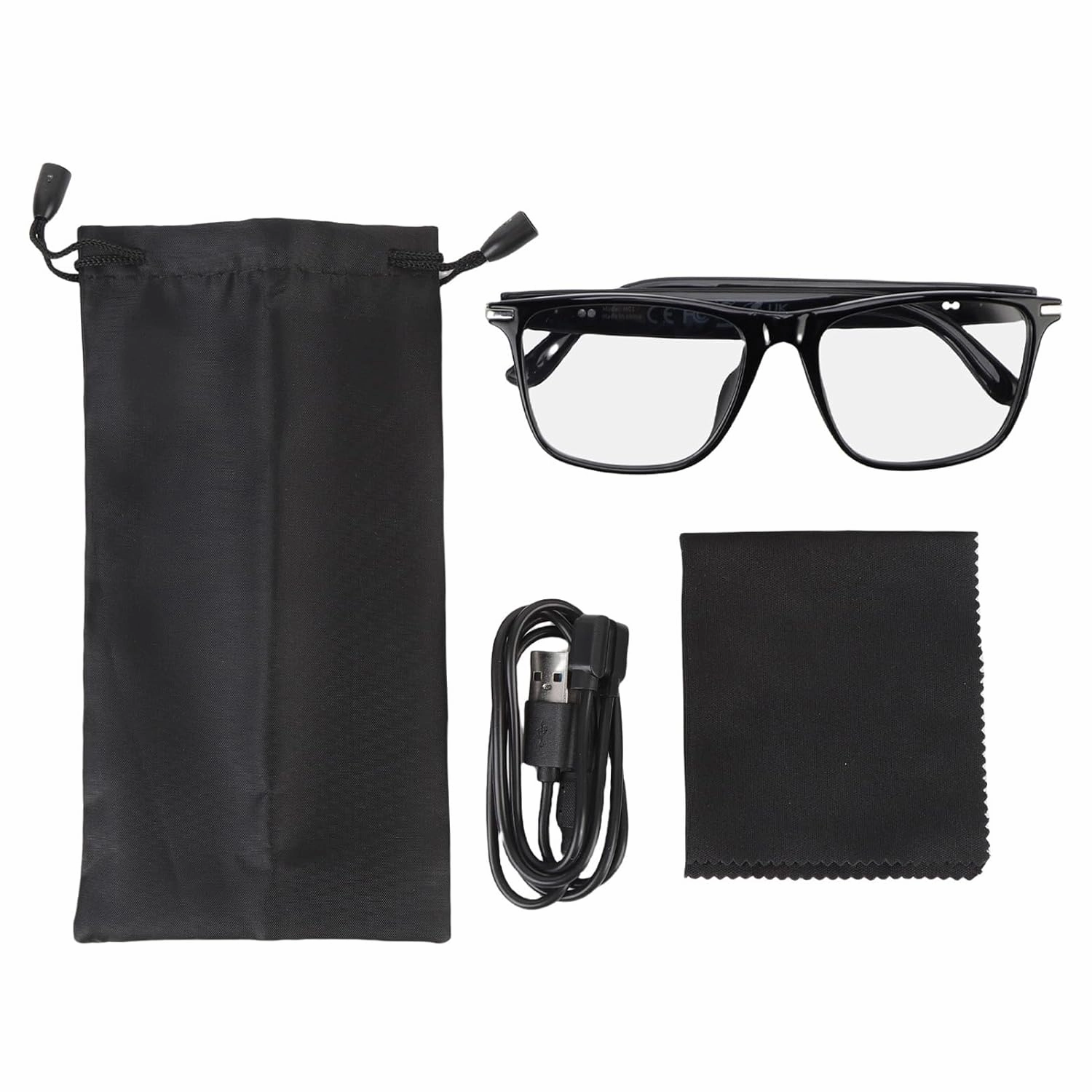 Fdit Smart Glasses with 160  Language Real Time Translation, Noise Cancelling, IP67, Magnetic Charging – Multifunctional AI Glasses for Travel, Business, Meetings