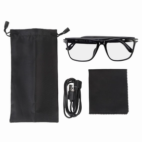 Fdit Smart Glasses with 160  Language Real Time Translation, Noise Cancelling, IP67, Magnetic Charging – Multifunctional AI Glasses for Travel, Business, Meetings