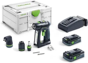 Festool 577619 Cordless Drill C 18 HPC 18V 4.0 Ah I-Set