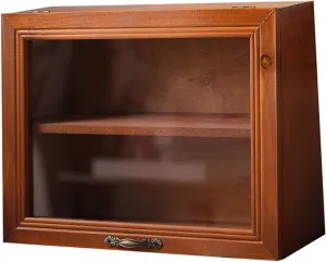Figurine Display Case Cabinet Dustproof Wooden Figures Storage Box Toy Showcase Container for Model Dolls Action Figure
