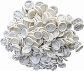Finger Cots, (Medium,2400 Pcs) Disposable Latex Finger Covers Anti Static Rubber Fingertips Protective for Electronic Repair,Crafting Industrial Apply,Pure White
