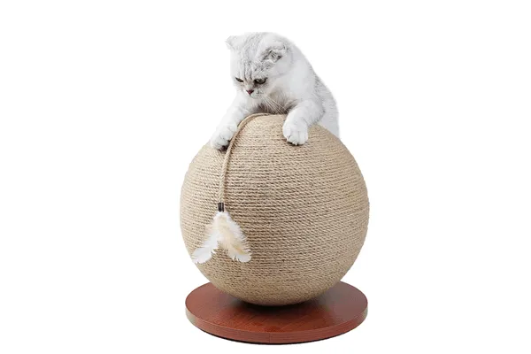 Finn & Winston Sisal Scratching Globe - Brown