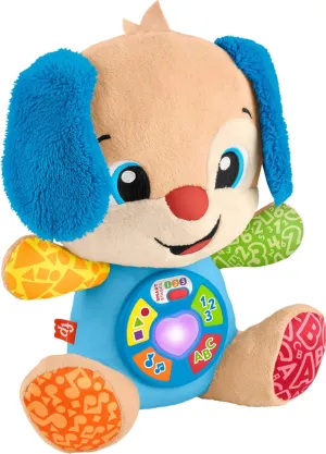 Fisher-Price Baby Toy Laugh & Learn Smart Stages Puppy Musical Plush with Lights & Learning Songs for Infants Ages 6  Months
