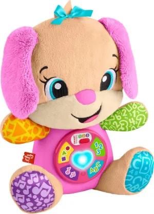 Fisher-Price Baby Toy Laugh & Learn Smart Stages Sis Musical Plush with Lights & Learning Songs for Infants Ages 6  Months