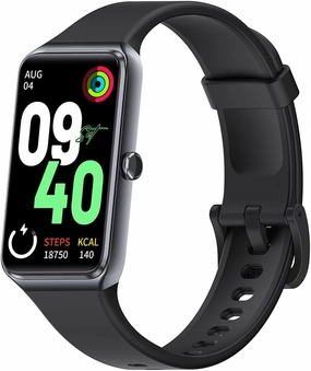 Fitness Tracker 1.47’’ Full Touchscreen Activity Tracker with Heart Rate Blood Oxygen Blood Pressure Sleep Monitor Step Calorie Counter Pedometer Smartwatches for Android and iOS Women Men (black)