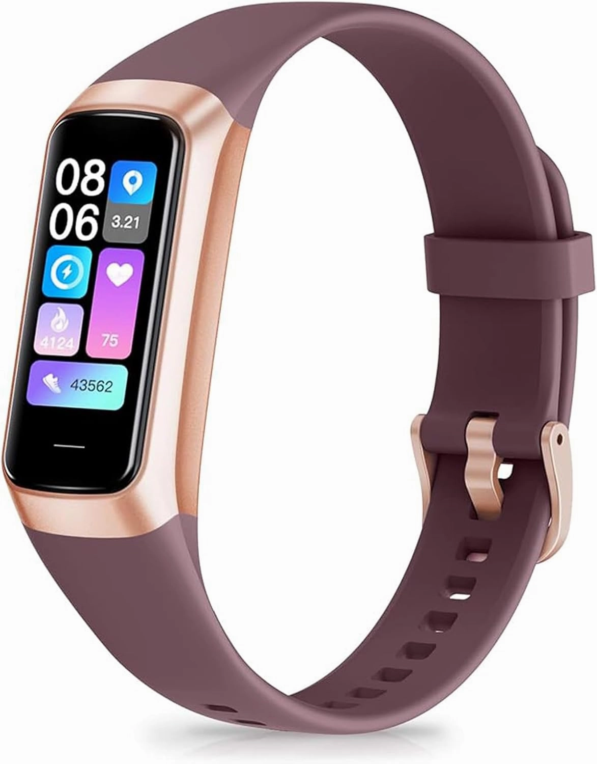 Fitness Tracker with 24/7 Heart Rate, Blood Oxygen Blood Pressure Sleep Monitor, Activity Trackers 5 ATM Waterproof,Step Calorie Counter Pedometer Health Smart Watch for Women Men
