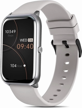 FITVII Fitness Tracker, Heart Rate Blood Pressure Monitor Activity Tracker, 1.57'' Touch Screen Calorie Step Counter IP68 Waterproof Watch with Weather Sleep Monitor Music Control for Women Men Kids