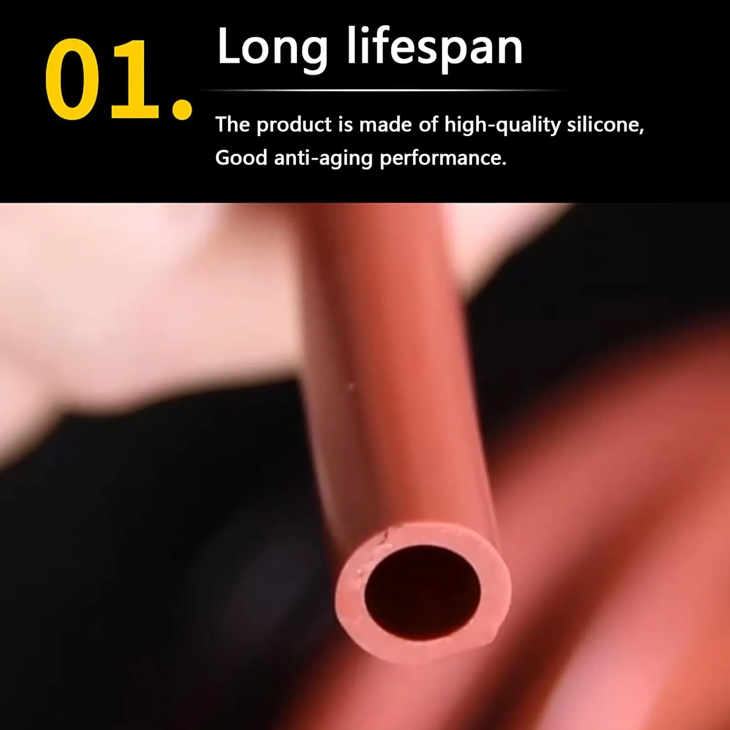 Flexible Red Silicone Tubing - 5m (16.4ft) Food Grade Hose for Pump Transfer, Plumbing, and Irrigation Systems(4mm*8mm)