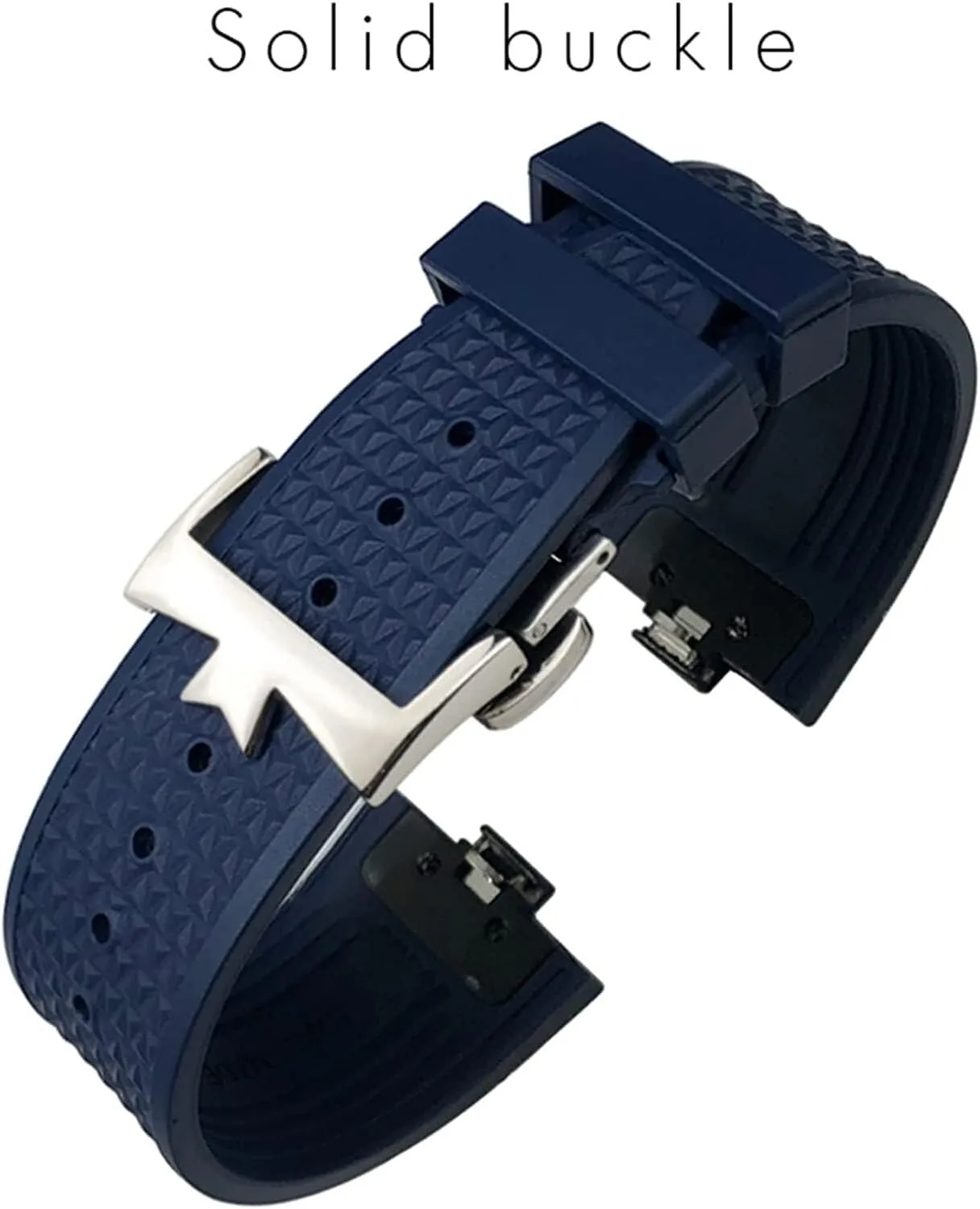 Fluororubber Watchbands for Vacheron Constantin 5500V 4500V 7900 Men waterproof replacement Strap 24mm*7mm