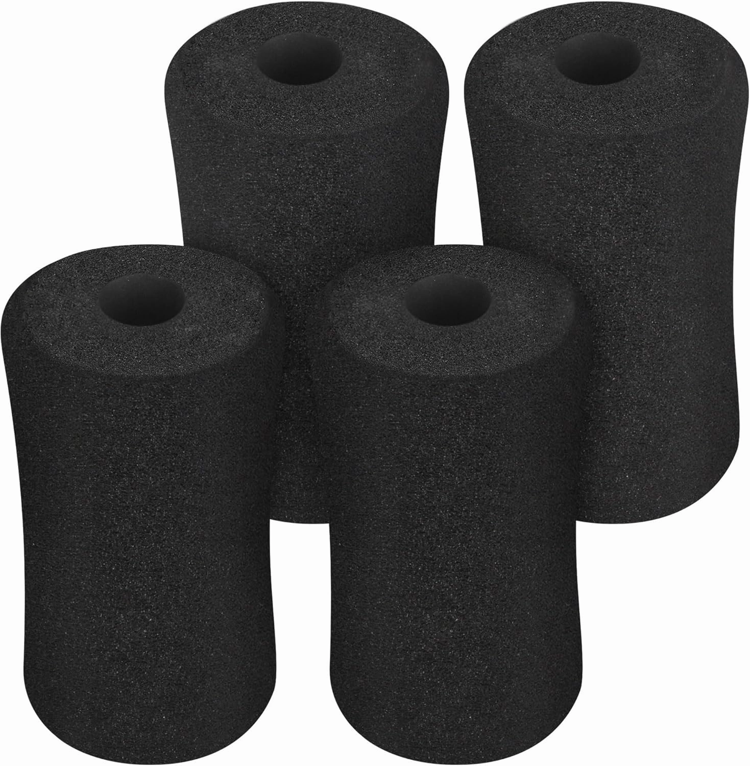 Foam Foot Pads Rollers,Gym Replacement Parts for Leg Pads Set- 4 Pcs Extension Weight Bench,Replacement Set of Rollers with Leg Extension for Weight Training Bench