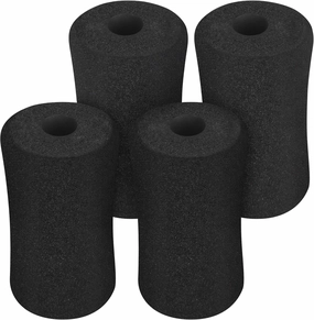 Foam Foot Pads Rollers,Gym Replacement Parts for Leg Pads Set- 4 Pcs Extension Weight Bench,Replacement Set of Rollers with Leg Extension for Weight Training Bench