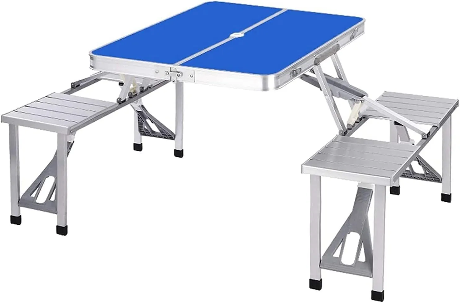 Folding Picnic Table Camping Table Portable Folding Picnic Table Lightweight Camping Tables Camp Table Set for Beach BBQ Outdoor Picnic Party Backyard Cooking