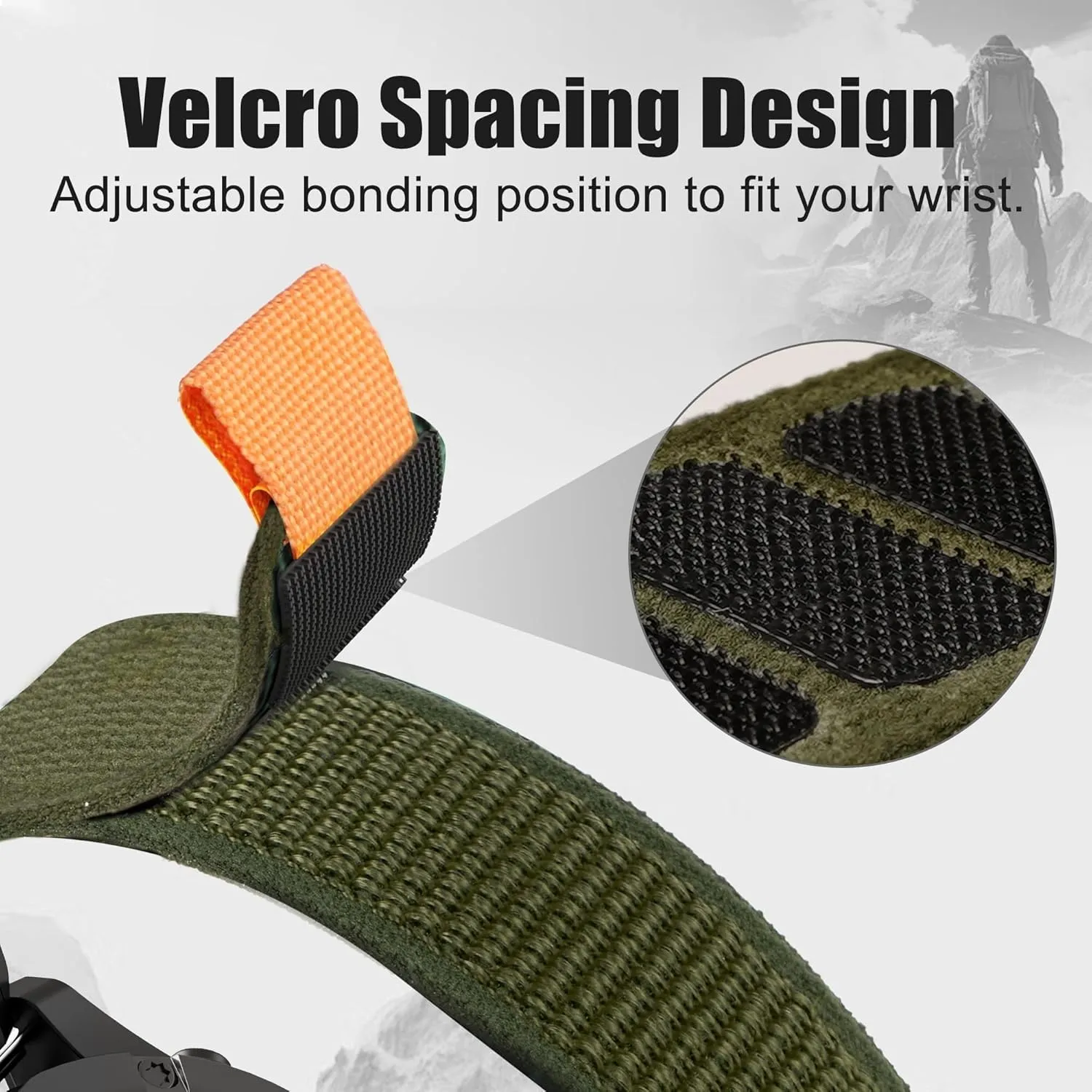 For Garmin Fenix 7X/6X/5X Band, 26mm Easy Fit Nylon Straps for Garmin Fenix 3/5X Plus/6X Pro/Tactix Delta/Enduro 2 Bands