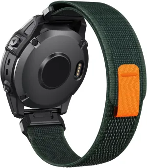 For Garmin Fenix 7X/6X/5X Band, 26mm Easy Fit Nylon Straps for Garmin Fenix 3/5X Plus/6X Pro/Tactix Delta/Enduro 2 Bands