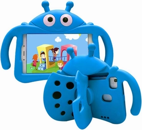 for Alcatel Joy Tab 2 Case for Kids, Children Friendly Shockproof Protective Stand Handle Cover for Joy Tab 2 Case Alcatel 2020 8" Tablet (Model: 9032Z) for Boys Girls, Cute Ladybug - Blue