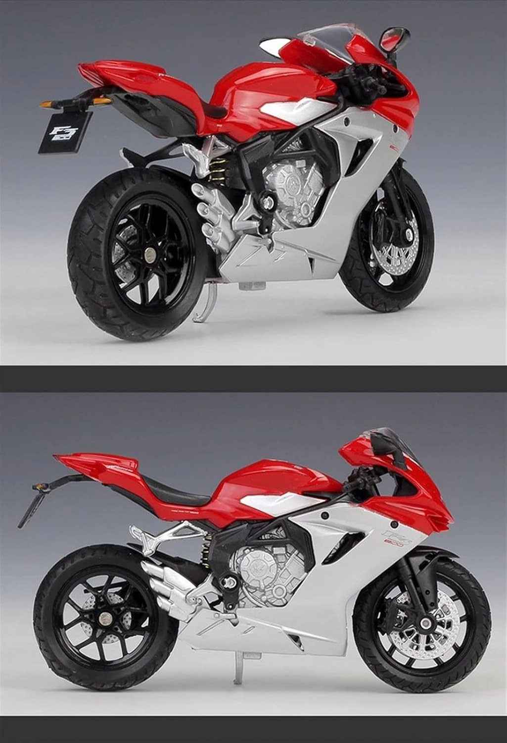 for MV Agusta F4S F3 800 1:18 Die-cast Vehicles Collectible Hobby Motorcycle Model Toys Motorcycle Model(F3)