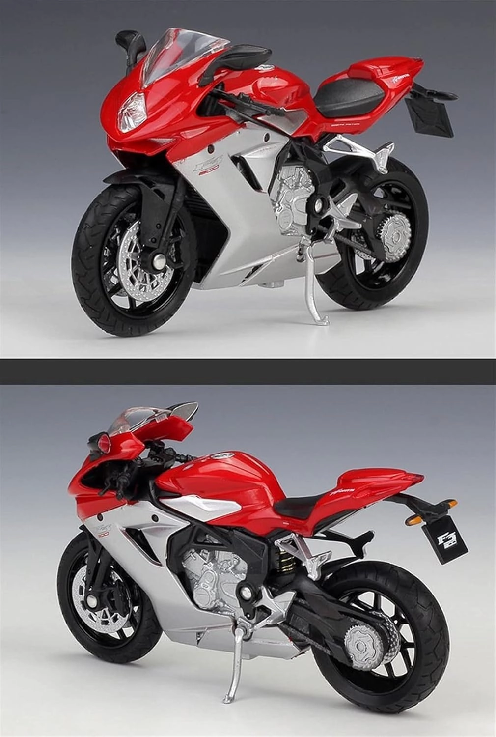 for MV Agusta F4S F3 800 1:18 Die-cast Vehicles Collectible Hobby Motorcycle Model Toys Motorcycle Model(F3)