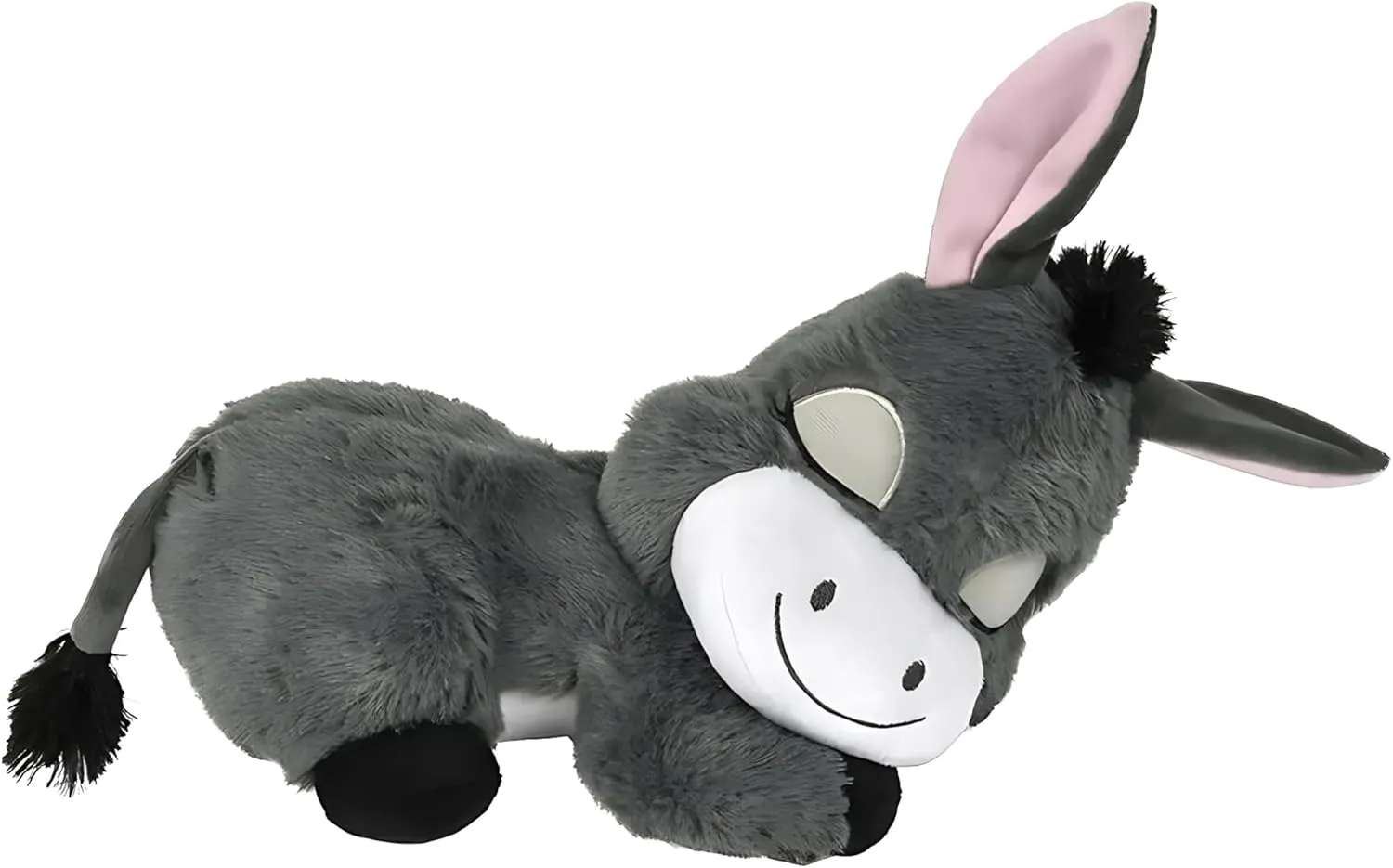 Forest & Twelfth 14.5” Dozy Stuffed Animal – Adorable Sleeping Barnyard Large Stuffed Animals for Babies, Infants, and Toddlers, Adorable Big Plushies Ideal as Home Decor, Cuddle Pillow (Donkey)