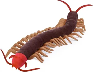 FRANKIEZHOU Centipede Plush Animal - Brown 23.6 Inch,Centipede Plush Toy, Realistic Stuffed Toy, Girls Toy,Centipede Toy for Kids, Home Decor, Cuddle Toy