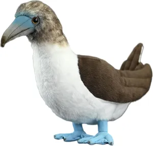 FRANKIEZHOU Realistic Blue-Footed Booby Plush Animal,Bird Plush Toy, Beautiful Stuffed Toy, Toy for Kids, Home Decor, Cuddle Toy