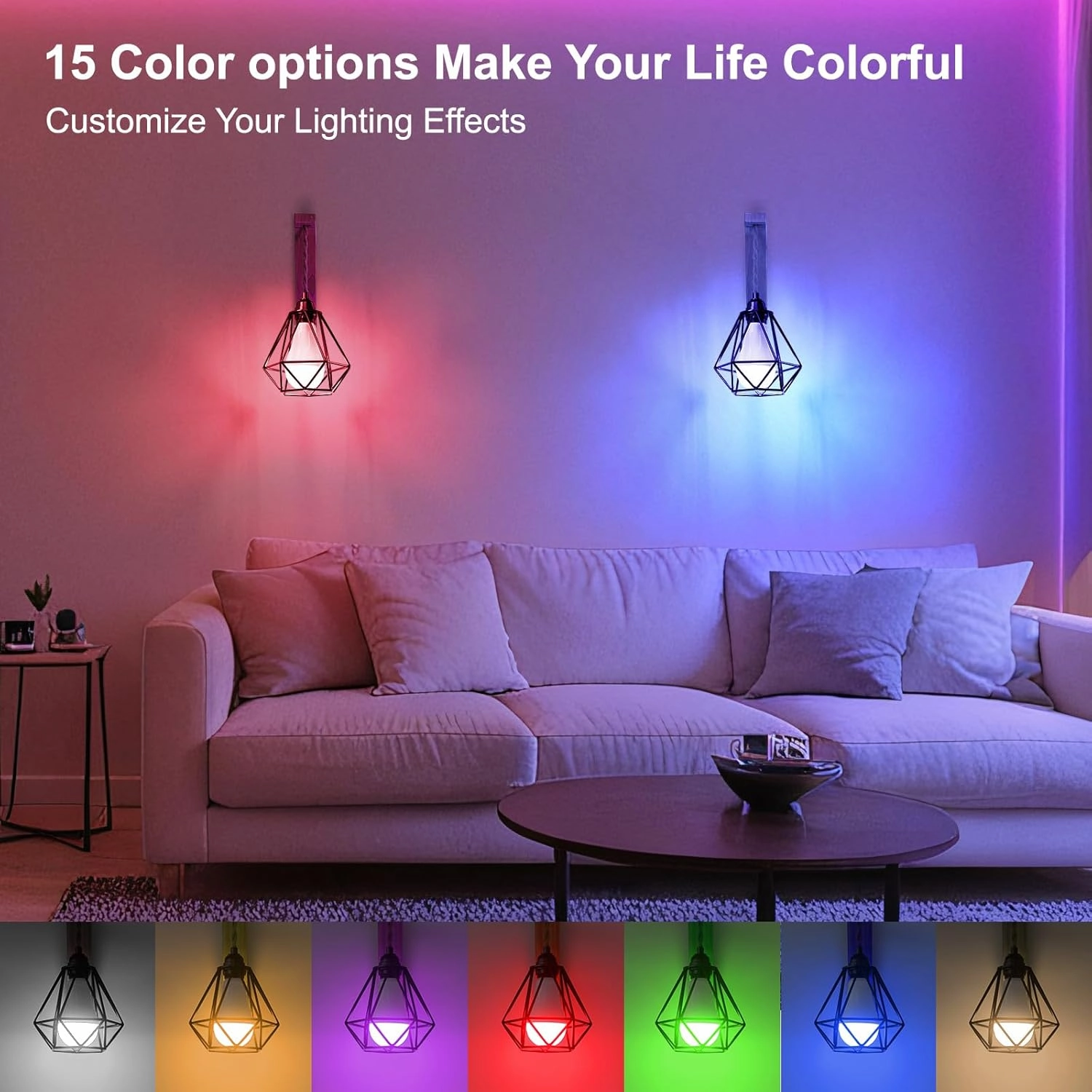 Frideko Boho Rechargeable Battery Operated Wall Sconces Set of Two with Remote, 15 Colors RGB Dimmable Wireless Wall Light, Indoor Wall Lamp with 3 Timer, Farmhouse Sconces Wall Lighting for Bedroom
