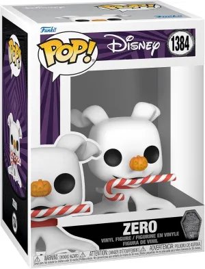 Funko POP! Disney: The Night Before Christmas 30th - Zero with Candycane - Disney: The Nightmare Before Christmas - Collectable Vinyl Figure - Gift Idea - Official Merchandise - for Kids & Adults