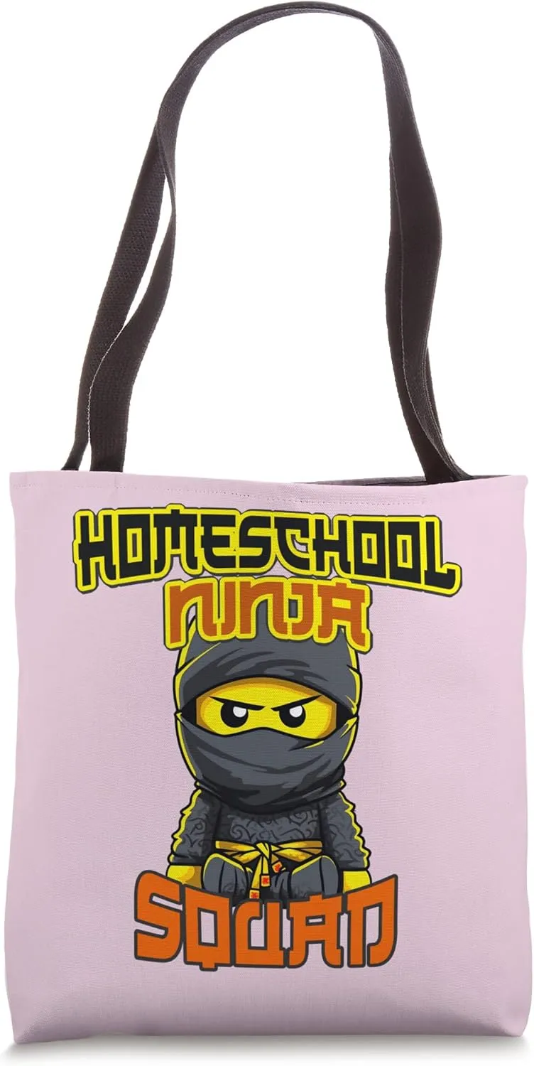 Funny HOMESCHOOL NINJA SQUAD Multitasking Mom Homeschooling Tote Bag