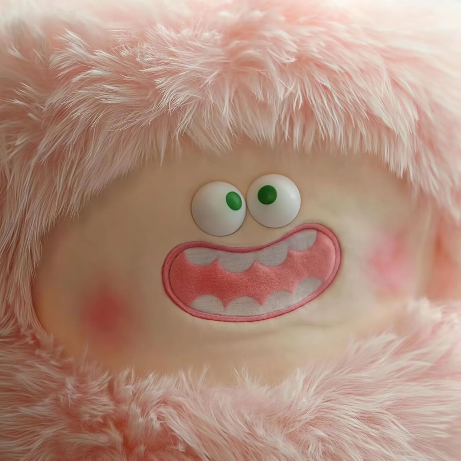 Funny Ugly Monster Stuffed Plush Toy， Lovely Plush Doll Gift for Girlfriend Kids Girls Car Decoration, Valentine's Day (Pink 22IN)
