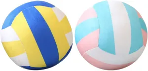 Gadpiparty 2 Pack Plush Volleyball Pillows: Soft Stuffed Sports Ball for Kids, Dog Toys & Home Decor - Cute Throw Pillow for Volleyball Lovers, Bed, Sofa & Beach Play