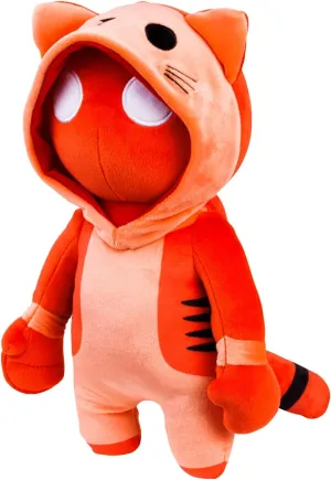 Gang Beasts Super Stretchy Plush - Red Cat - 10 Inches - Cute Plush Toys for Kids Toys - Collect All Four Characters - Huggable Plush Kids Toys - Great Gifts. Official Gang Beasts Plush Toys