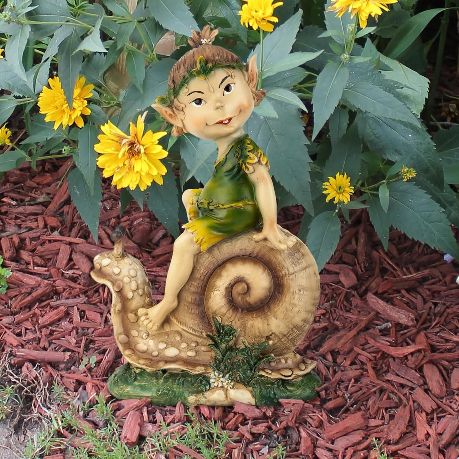 Garden Gnome Statue - Pixie Pete the Elfin Gnome - Lawn Gnome