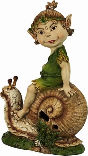 Garden Gnome Statue - Pixie Pete the Elfin Gnome - Lawn Gnome