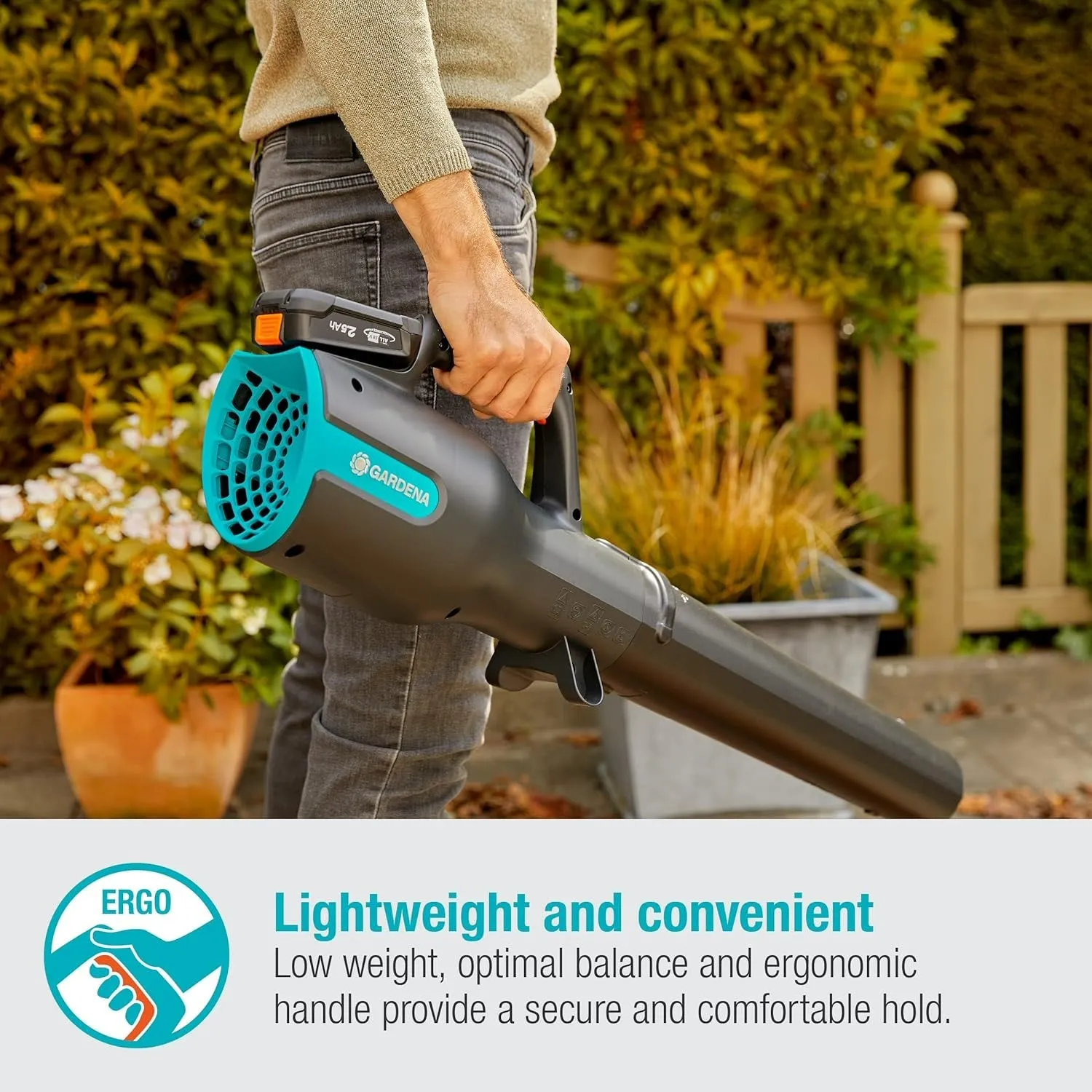 GARDENA 18V P4A solo Battery Blower PowerJet