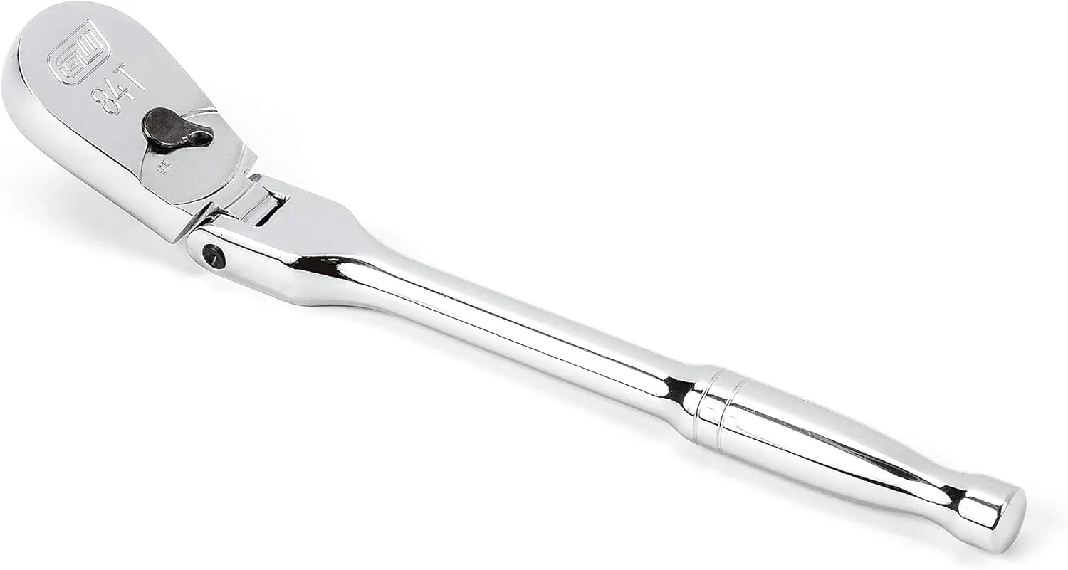 GEARWRENCH 1/4 Drive 84 Tooth Flex Head Teardrop Ratchet 7" - 81012A-07