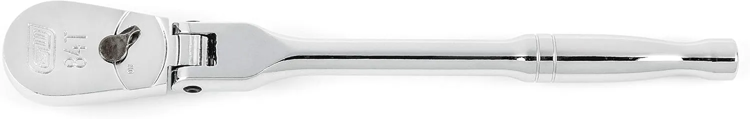GEARWRENCH 1/4 Drive 84 Tooth Flex Head Teardrop Ratchet 7" - 81012A-07